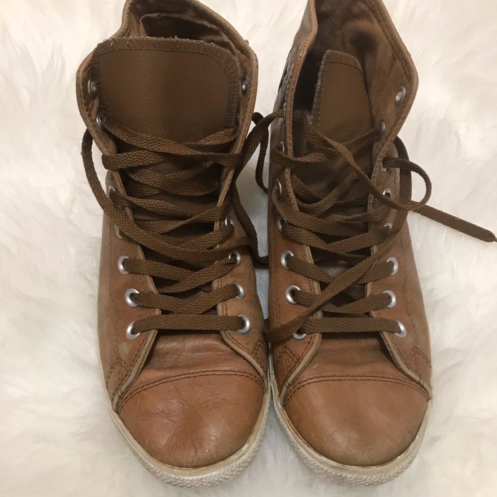 Leather converse high top